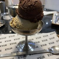 Dark chocolate and PB ice cream  at MYLK in Doha