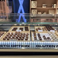 Assorted vegan chocolates   at MYLK in Doha