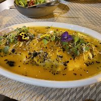 Pumpkin Ravioli (menu of the week) - soooo delicious!! at Gavino Restaurante Bar in Funchal