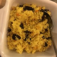 Couscous (side to the seitan steak) #Veganuary at Gavino Restaurante Bar in Funchal