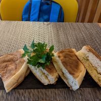 Bolo da caco at Gavino Restaurante Bar in Funchal