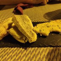 Vegan garlic bread at Gavino Restaurante Bar in Funchal