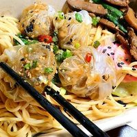 Dumplings noodles  at The Breakfast Club in East Singapore