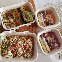 Smoothie bowl and Vegan meal at The Breakfast Club in East Singapore