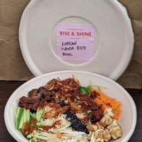 Korean flavour rice bowl at The Breakfast Club in East Singapore