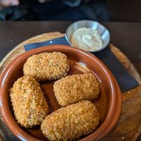 Mushroom croquettes at Cafe Goos in Hoorn