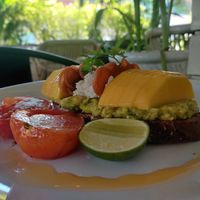 Amazing avocado toast at Backyard Cafe - Street 240 in Phnom Penh