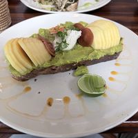 Avocado toast  at Backyard Cafe - Street 240 in Phnom Penh