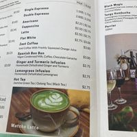Coffee menu   at Backyard Cafe - Street 240 in Phnom Penh