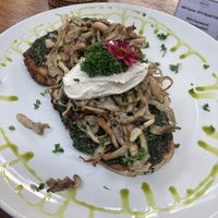 Pesto mushroom toast  at Backyard Cafe - Street 240 in Phnom Penh