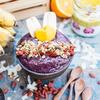 Açai bowl at Backyard Cafe - Street 240 in Phnom Penh