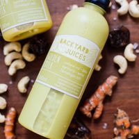 Cashew milk drinks  at Backyard Cafe - Street 240 in Phnom Penh