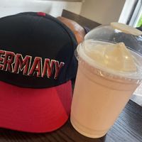 Strawberry and vanilla milkshake   at The Greenery Creamery in Sanford