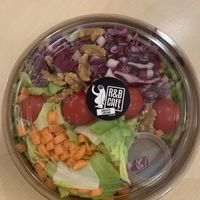 Salad with wanuts at R&B in Ljubljana