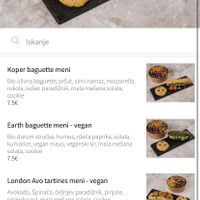 Two vegan lunch options at R&B in Ljubljana