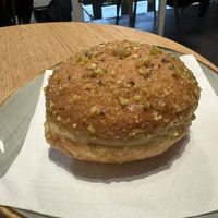 Pistachio donuts 🍩   at R&B in Ljubljana