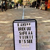 Follow the sign!  at Anima in Helsinki