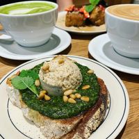 Pesto & ricotta toast at Anima in Helsinki