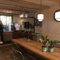 Table for eating at Dough Doughnuts - Flatiron in New York City