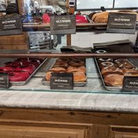 vegan options shown on the lower level at Dough Doughnuts - Flatiron in New York City