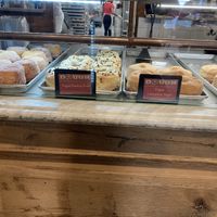 The four vegan donuts  at Dough Doughnuts - Flatiron in New York City