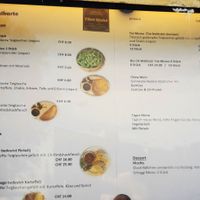 Menu at Tibet Stubä in Zurich