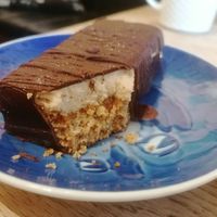 Vegan Snickers Cake at Penny Lane Cafe in Aalborg