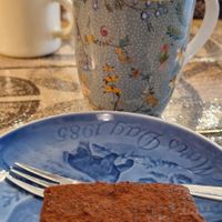 Brownies vegan at Penny Lane Cafe in Aalborg