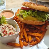 Burger at Bierhaus to Augustin in Klagenfurt