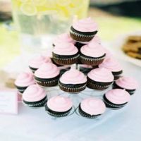 Chocolate cupcakes with buttercream frosting for my wedding at City Cakes and Cafe in Salt Lake City