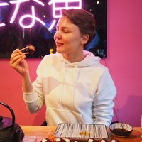 Mushroom rolls at Vegan Sushi Bar - Downtown in Amsterdam