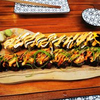 Crunchy California / No chicken Teriyaki at Vegan Sushi Bar - Downtown in Amsterdam