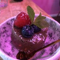 chocolate ice cream  at Vegan Sushi Bar - Downtown in Amsterdam