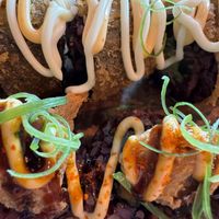 Vegan california (up top) and vegan chicken (bottom)  at Vegan Sushi Bar - Downtown in Amsterdam