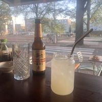 Beer and yuzu lemonade   at Vegan Sushi Bar - Downtown in Amsterdam