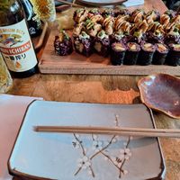 Heerlijk eten, lekker drankje, mooie zaak at Vegan Sushi Bar - Downtown in Amsterdam