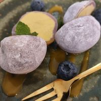 Passion fruit mochi at Vegan Sushi Bar - Downtown in Amsterdam