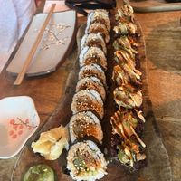 No Chicken Teriyaki and Korean beef rolls  at Vegan Sushi Bar - Downtown in Amsterdam