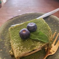 matcha tiramisu at Vegan Sushi Bar - Downtown in Amsterdam