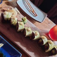 Sweet Potato/Avocado Sushi Rolls at Vegan Sushi Bar - Downtown in Amsterdam