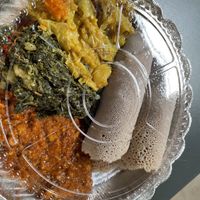 Vegan platter  at Konjo Ethiopian Food in Edgewater