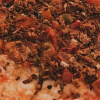 Pizza tomatina  at Herbívoro- Chapinero in Bogota