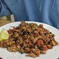 Arroz with vegetables at Herbívoro- Chapinero in Bogota