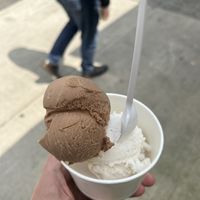 Cacao and Coco ice-cream #Veganuary at Herbívoro- Chapinero in Bogota