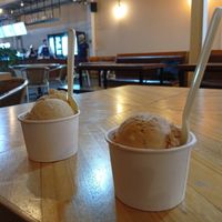 Helado de chai y helado de at Herbívoro- Chapinero in Bogota
