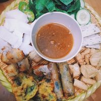 Vermicelli with fried tofu & vegan sauce - Price 60.000 for 2 people  at Phuoc Vegan in Da Nang