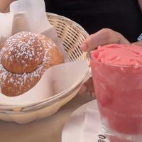Lovely to be eating a traditional Sicilian breakfast in a vegan version at Comis Ice Cafe in Catania