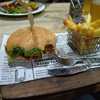 Vegan veggie burger at Endeavour Tavern in Lancelin