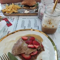 Oatmeal pancakes at Café Fino in Carvoeiro