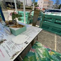 Outside sitting lounge   at Café Fino in Carvoeiro